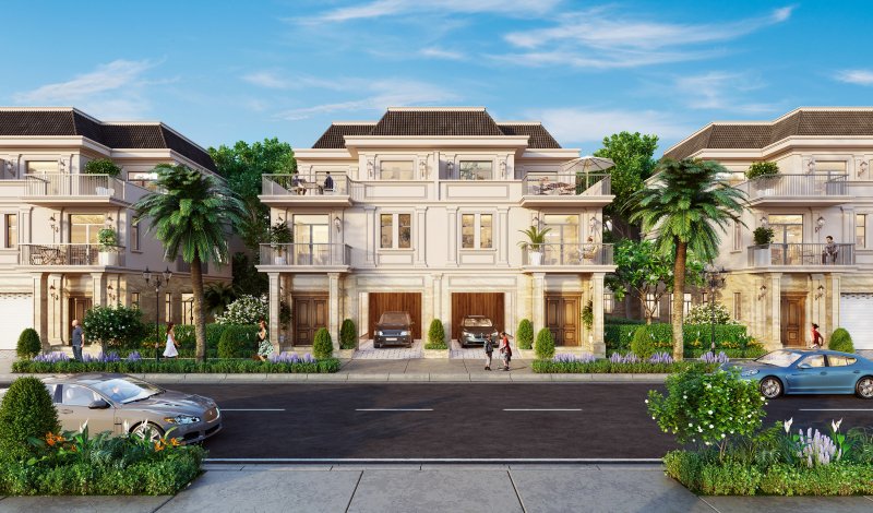 Phối cảnh mẫu biệt thự song lập La Vida Residences. Ảnh: Property X