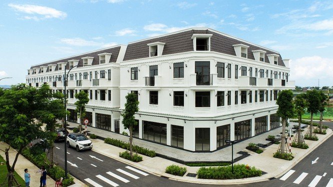 Hình ảnh thực tế biệt thự La Vida Residences đang được triển khai xây dựng