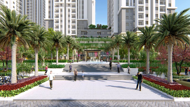 Phối cảnh dự án khu căn hộ
