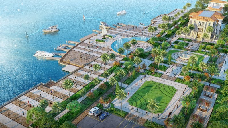 Quảng trường sông cùng tiện ích bến du thuyền độc quyền cho cư dân sở hữu second-home tại Habana Island