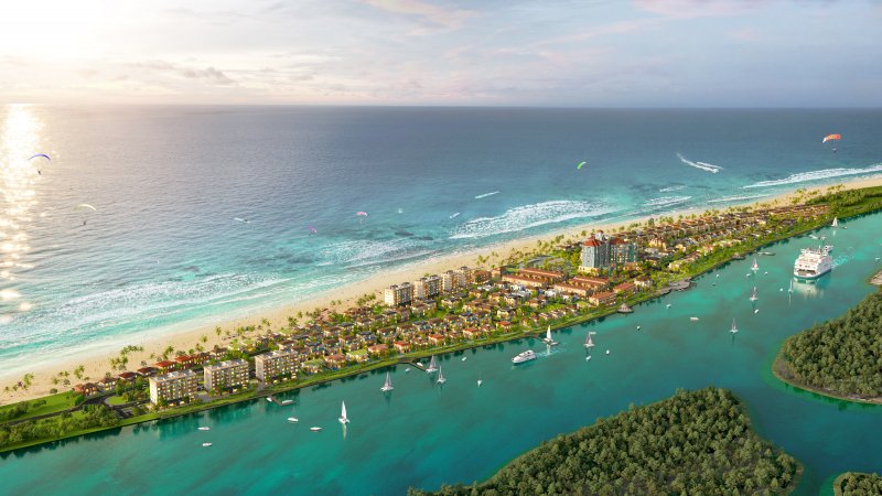 Habana Island như dải lụa nằm giữa dòng chảy của sông Ray và biển Đông