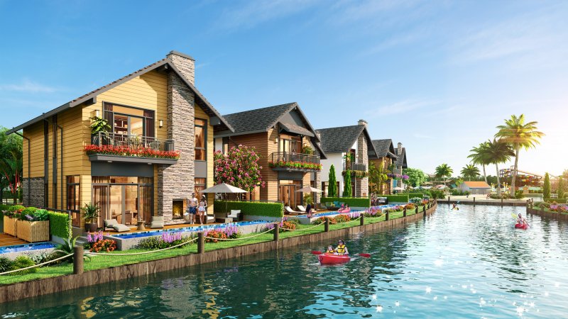 Làng biệt thự cạnh kênh đào Lagoon đầu tiên tại Hồ Tràm
