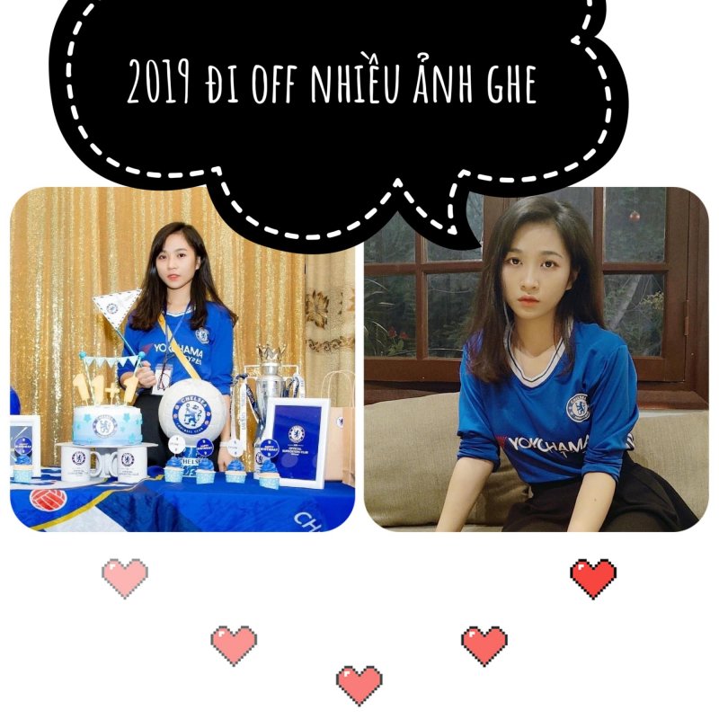 Minh Châu luôn là bông hồng nổi bật trong những buổi offline của những người hâm mộ Chelsea FC.