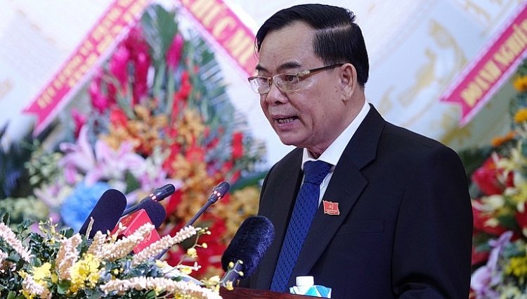 Tân Chủ tịch UBND tỉnh Bến Tre Trần Ngọc Tam. (Ảnh: thoidai)