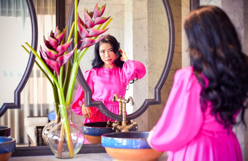 Những chi tiết của căn biệt thư biển vừa lãng mạn vừa hiện đại, giao thoa hoàn hảo với biển rừng Hồ Tràm.