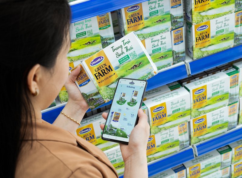 Sản phẩm sữa tươi Vinamilk Green Farm được ra mắt năm 2021 (Ảnh: Vinamilk)