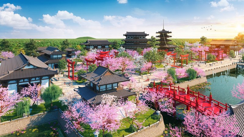 Sun Beauty Onsen kiến tạo không gian nghỉ dưỡng chuẩn Nhật tại xứ Thanh. Ảnh phối cảnh minh họa