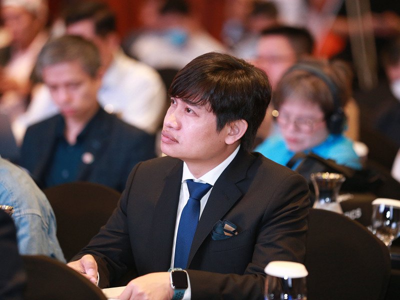 Doanh nhân Hoàng Mai Chung - Chủ tịch Hội đồng quản trị Công ty Cổ phần Tập đoàn Meey Land tham dự sự kiện.