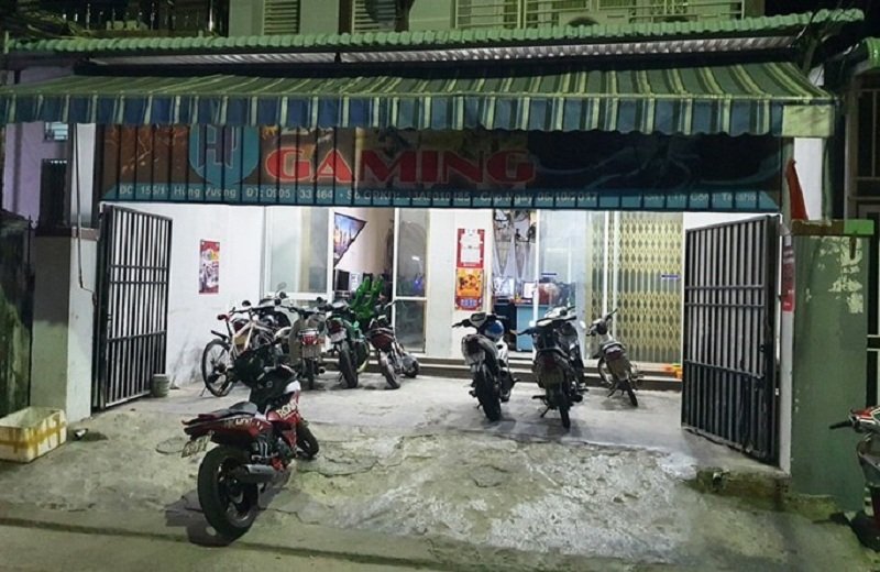 Quán Internet nơi Triệu Quân Sự chơi game 4 ngày liên tục trong lần vượt ngục thứ 2. (Ảnh; Người Lao Động).