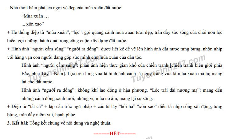 Gợi ý đáp án đề thi môn Văn kỳ thi vào lớp 10 tỉnh Bà Rịa Vũng Tàu năm 2022