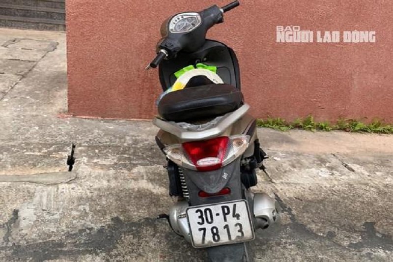 Chiếc xe máy mà Cương sử dụng để sàm sỡ các cô gái.