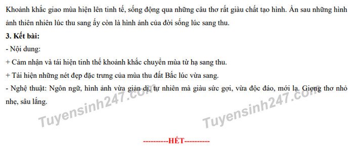 Gợi ý đáp án đề thi lớp 10 môn Văn tỉnh Ninh Bình năm 2022