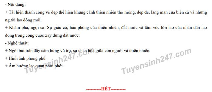 Gợi ý đáp án đề thi lớp 10 THPT môn Ngữ Văn tỉnh Thái Bình năm 2022