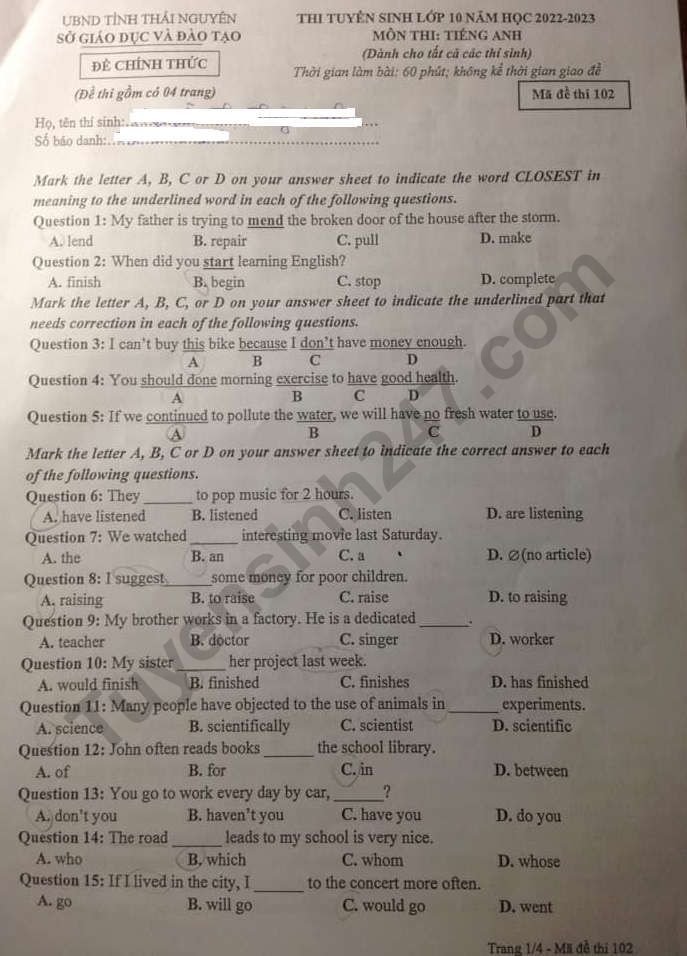 de-thi-vao-10-anh-thai-nguyen-2022-1-result