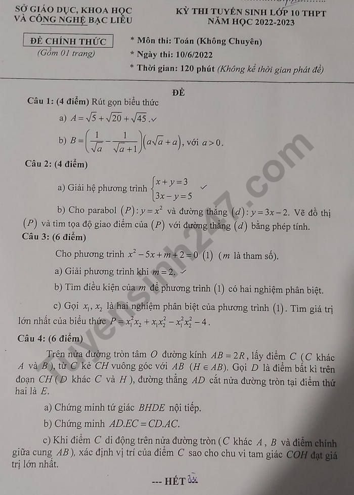 de-thi-vao-lop-10-mon-toan-bac-lieu-2022-result