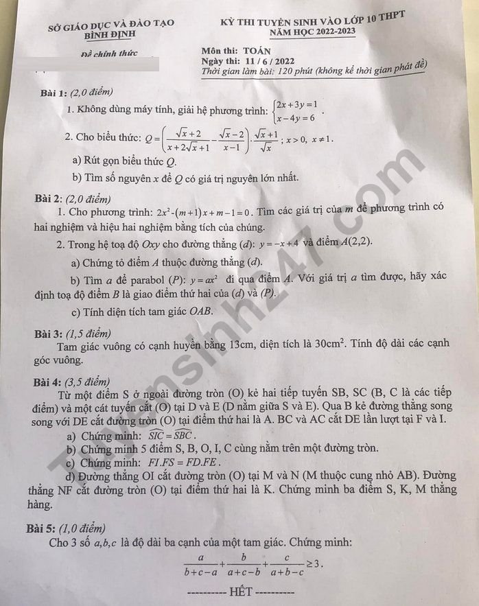de-thi-vao-lop-10-mon-toan-2022-binh-dinh-result