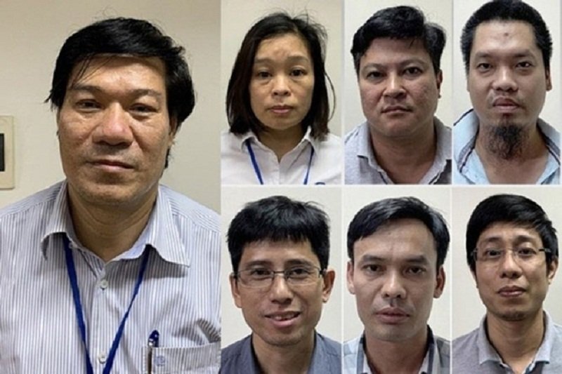 Bị cáo Nguyễn Nhật Cảm và các đồng phạm.