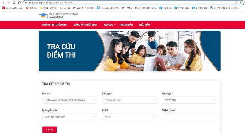 Tra cứu điểm thi vào lớp 10 tỉnh Hải Dương năm học 2022 - 2023 bằng nhiều cách