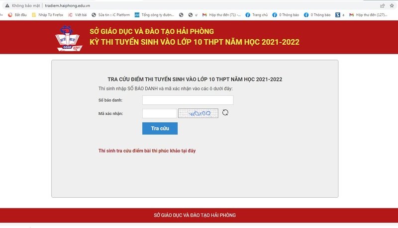 Tra cứu điểm thi vào lớp 10 TP Hải Phòng năm học 2022 - 2023 bằng nhiều cách