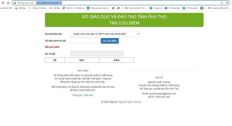 Tra cứu điểm thi vào lớp 10 tỉnh Phú Thọ năm học 2022 - 2023 bằng nhiều cách
