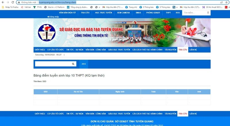 Tra cứu điểm thi vào lớp 10 tỉnh Tuyên Quang năm học 2022 - 2023 bằng nhiều cách