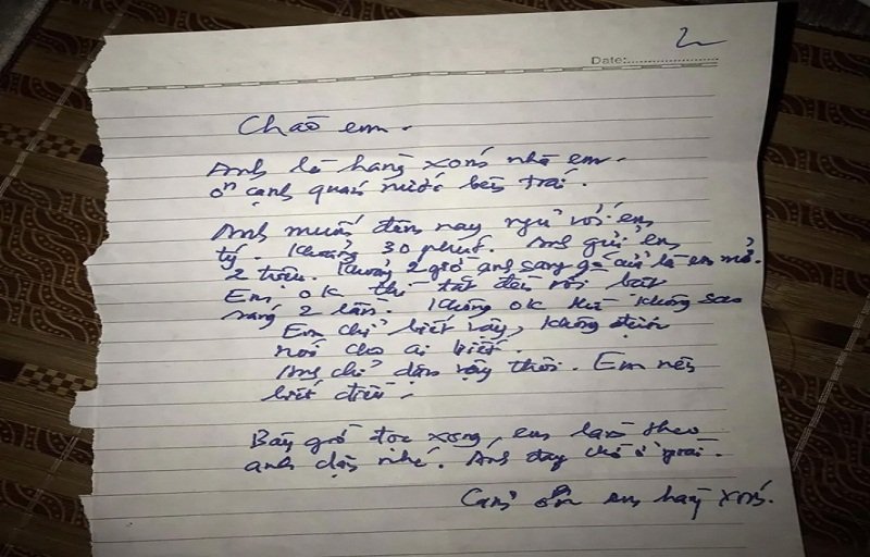 Lá thư xin ngủ cùng cô gái hàng xóm của ông lão gây xôn xao mạng xã hội.