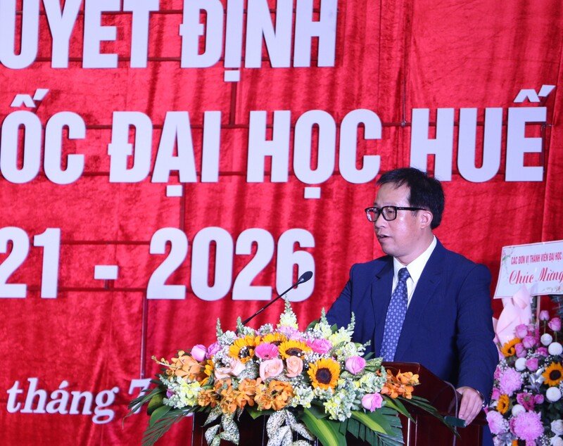 PGS.TS. Lê Anh Phương phát biểu tại buổi lễ.