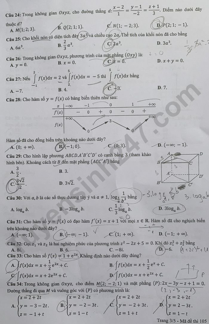 de-thi-tot-nghiep-2022-mon-toan-ma-105-3-result