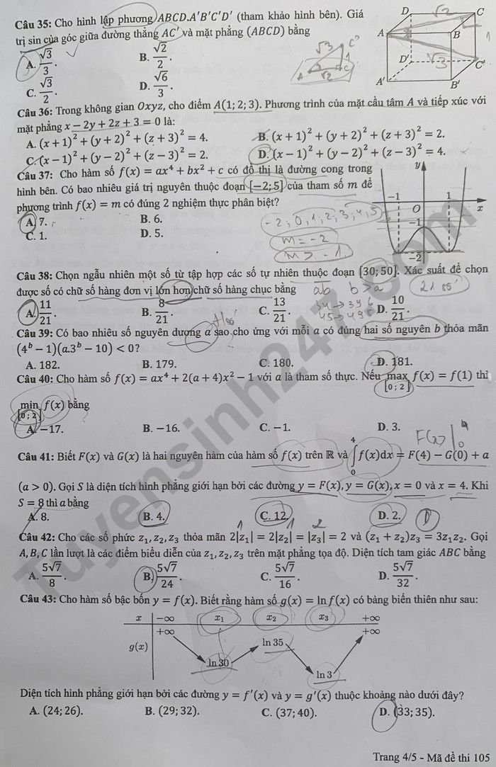 de-thi-tot-nghiep-2022-mon-toan-ma-105-4-result
