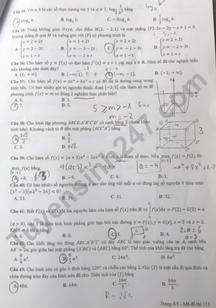 de-thi-tot-nghiep-2022-mon-toan-ma-112-4-result