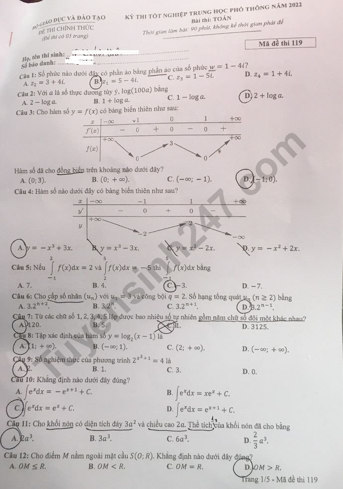de-thi-tot-nghiep-mon-toan-2022-ma-119-1-result