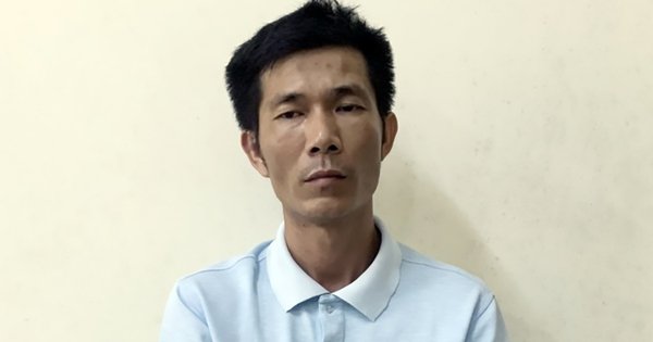 Lương Văn Thảo tại cơ quan công an - Ảnh: Công an cung cấp