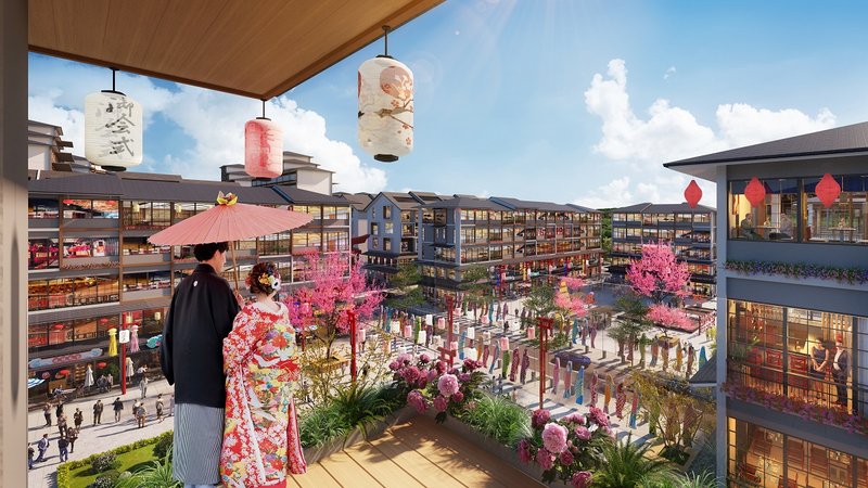 Koto sẽ trở thành tâm điểm kinh doanh tại Sun Beauty Onsen. Ảnh phối cảnh minh họa