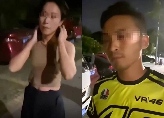 Gã nhân tình đã tìm cơ hội bỏ đi trong khi anh Trần bận chất vấn vợ. (Ảnh: Sohu)