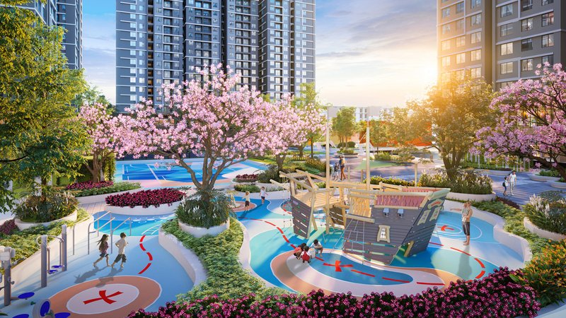 Hanoi Melody Residences_ Công viên trẻ em Sun Square