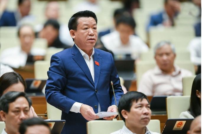 Đại biểu Bùi Mạnh Khoa (Thanh Hoá). Ảnh: Phạm Thắng