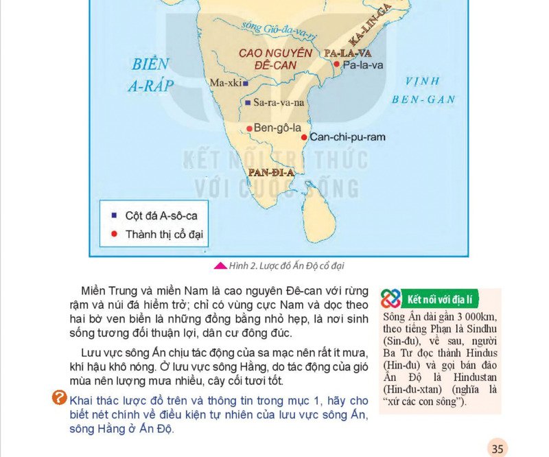 Nội dung sách giáo khoa Lịch sử và Địa lý lớp 6.