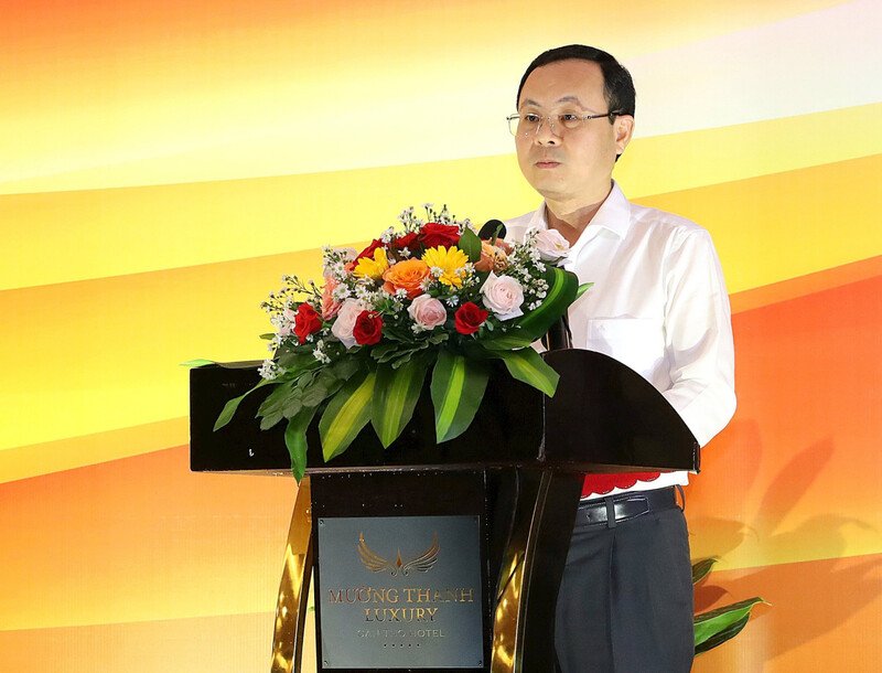 Bí thư Thành ủy TP.Cần Thơ Nguyễn Văn Hiếu phát biểu tại hội nghị (Ảnh: 1thegioi)