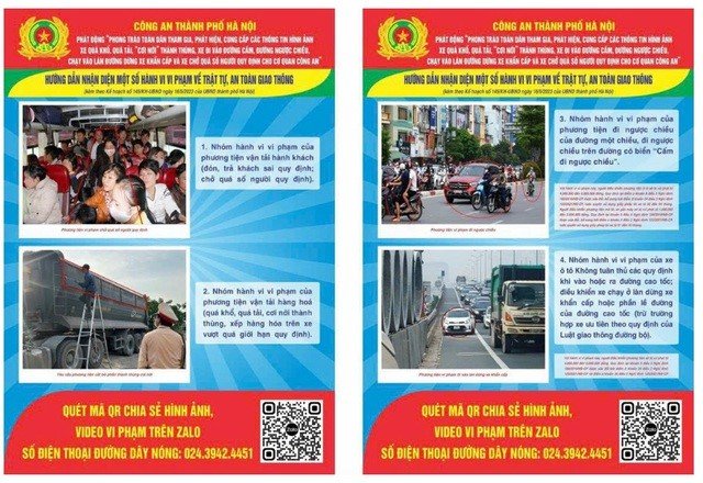 Các thông tin người dân có thể phản ánh qua mạng xã hội Zalo, đường dây nóng.