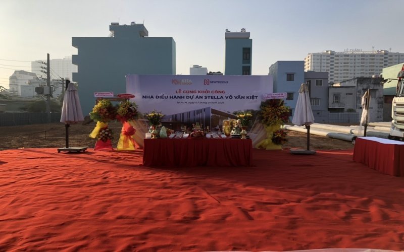 Lễ khởi công Nhà điều hành dự án Stella Võ Văn Kiệt năm 2021 nhưng đến nay pháp lý dự án vẫn còn dang dở.