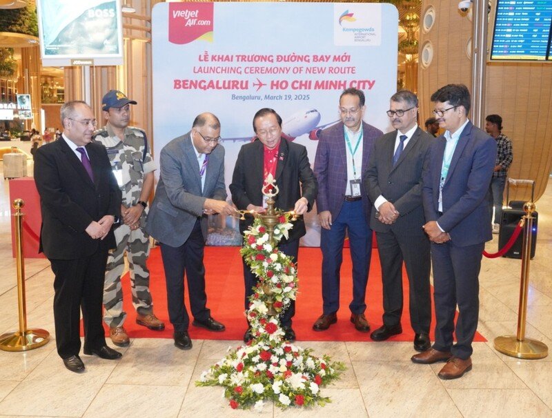 Nghi thức khai trương hai đường bay mới Bengaluru, Hyderabad (Ấn Độ) - Tp. Hồ Chí Minh