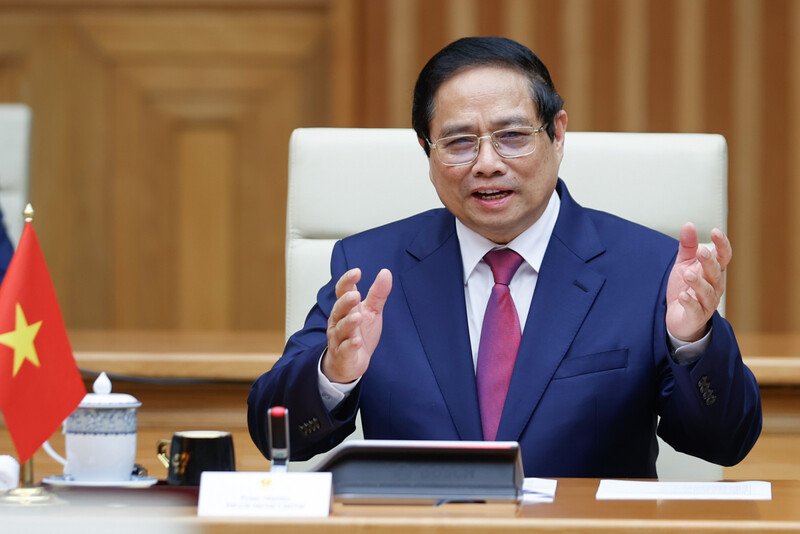  Thủ tướng Phạm Minh Chính nhấn mạnh Thái Lan là nước láng giềng gần gũi, là đối tác quan trọng, là người bạn đồng hành, cùng chia sẻ các giá trị và quan tâm chiến lược - Ảnh: VGP/Nhật Bắc
