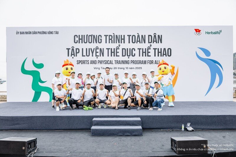 Chương trình Toàn Dân Tập Luyện Thể Dục Thể Thao luôn thu hút nhiều người tham gia tại Vũng Tàu