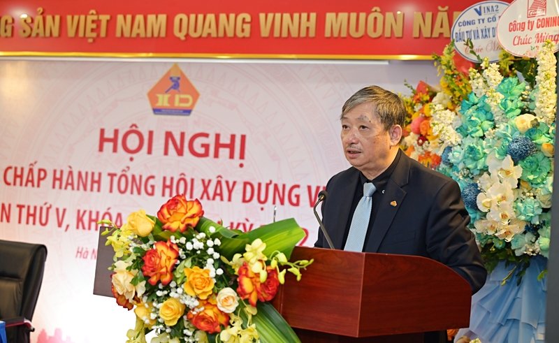 TS. Đặng Việt Dũng - Chủ tịch Tổng hội Xây dựng Việt Nam phát biểu khai mạc Hội nghị.