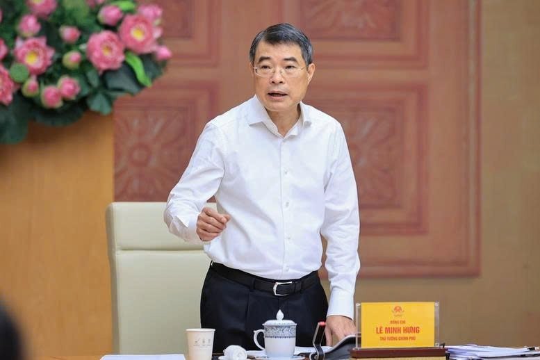 Thủ tướng Chính phủ Lê Minh Hưng kết luận cuộc họp.