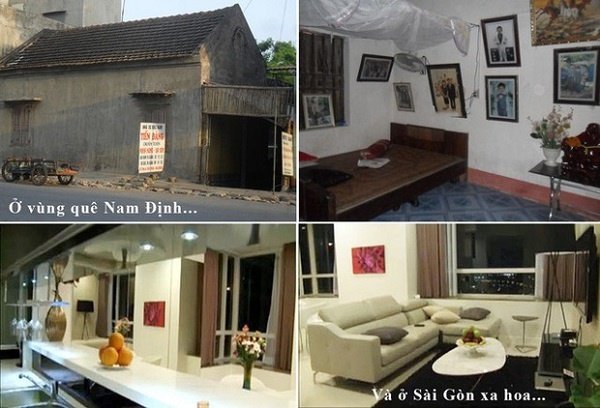 Nhà của Vũ Khắc Tiệp ở Nam Định và ở Sài Gòn khác nhau 1 trời 1 vực