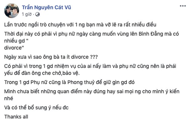Quan điểm của Tim về chuyện ly hôn