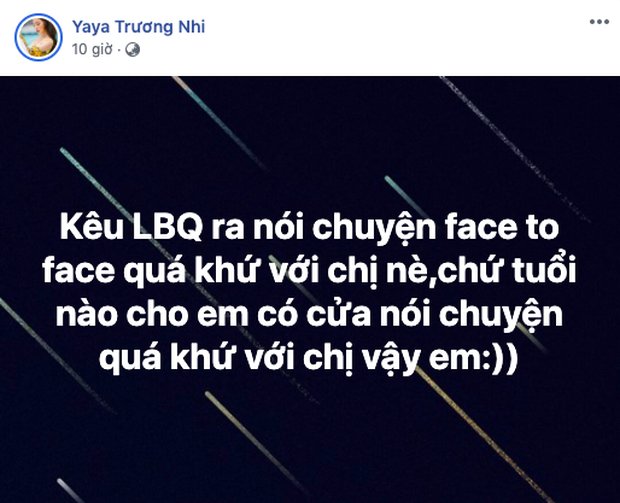 Yaya Trương Nhi đanh thép đáp trả.