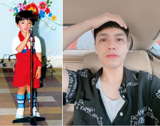 Noo Phước Thịnh có vẻ đam mê ca hát từ nhỏ.