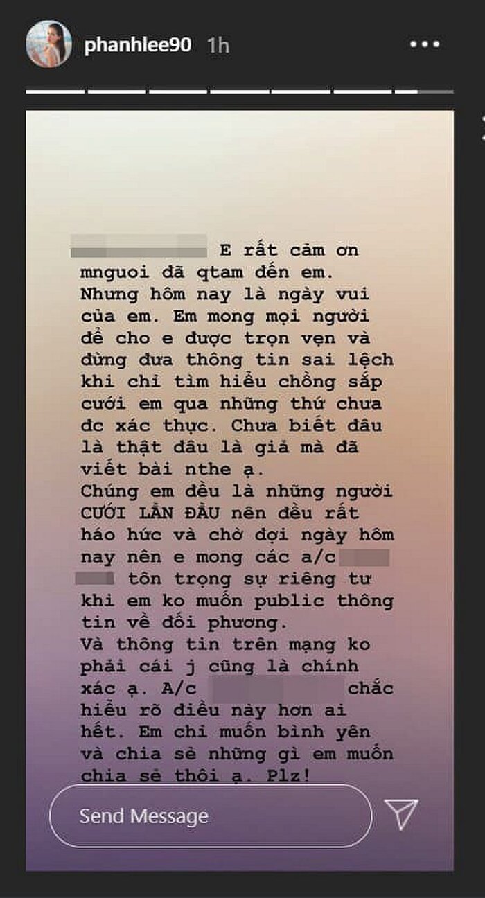 Dòng chia sẻ của Phanh Lee.